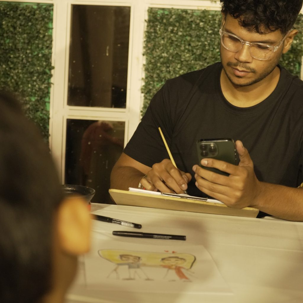 live caricature artist bangalore